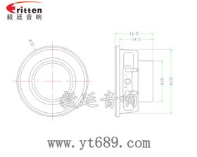 31mm全频蓝牙音箱喇叭生产厂家成品图