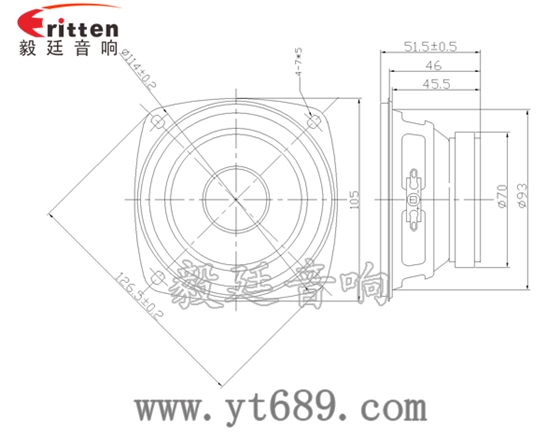 4寸25w中音多媒体音箱喇叭成品图 78mm15w内磁全频喇叭成品图