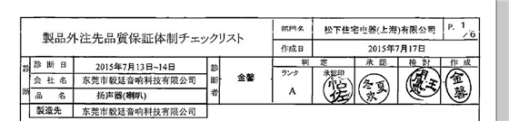 beat365喇叭厂&ldquo;A级供应商&rdquo;称号