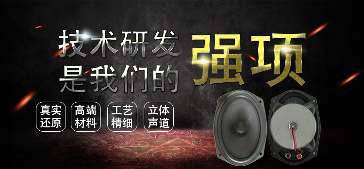 6&times;9寸80w纸盆 橡胶边汽车同轴喇叭