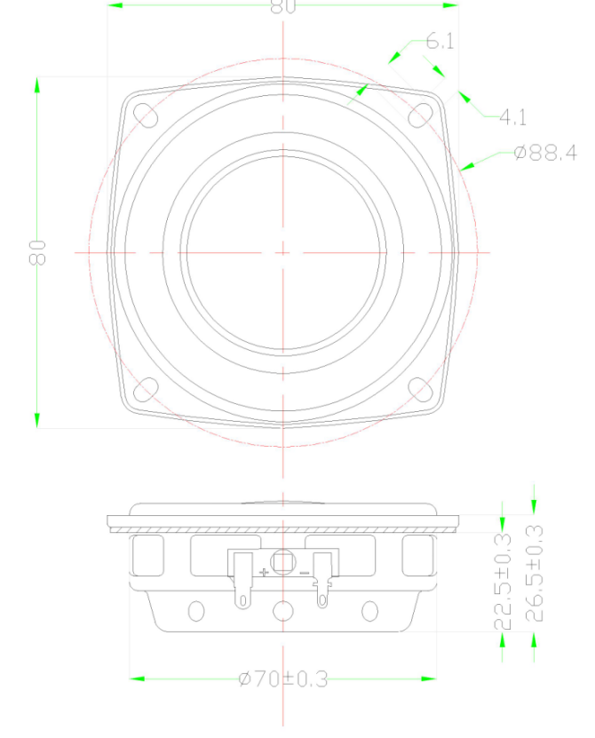 80mm喇叭单元 80mm喇叭单元